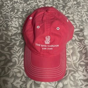 Pink hat from the Ritz-Carlton PR